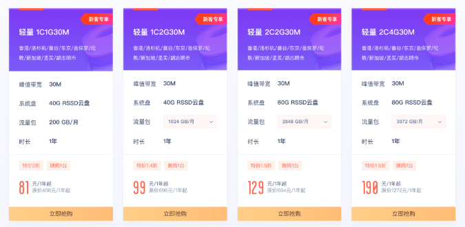 UCloud双11狂欢购 畅享云上惊喜价 香港轻量1C1G30M仅需81元/年