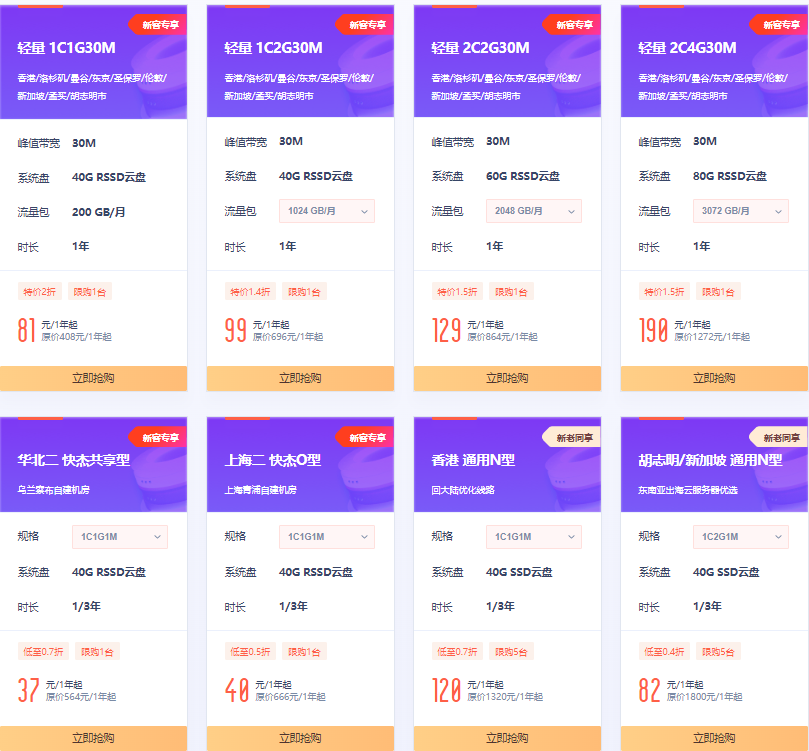 UCloud双十二狂欢购 云主机低仅37元/年