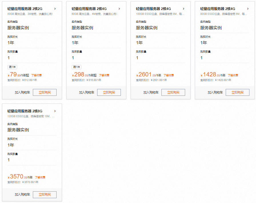 阿里云轻量应用服务器