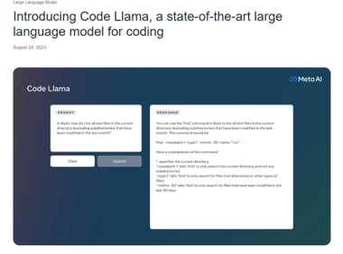 文本生成代码模型Code Llama正式开源 可商业化