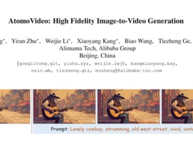 阿里推出视频模型：AtomoVideo文本+图片生成视频