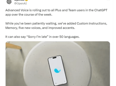 OpenAI向ChatGPT付费用户开放高级语音模式