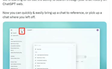 OpenAI宣布ChatGPT新增聊天记录搜索功能