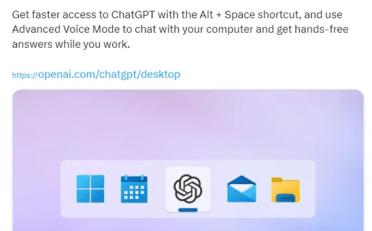 OpenA重磅推出Windows版ChatGPT