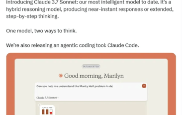 Anthropic发布首个双思维模型Claude 3.7